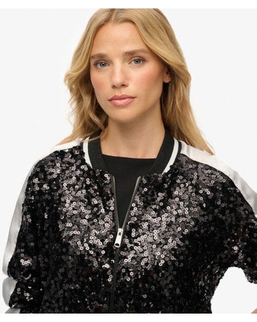 Superdry Black & Co Sequin Suikajan Jacket