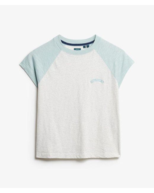 Superdry White & Co Organic Cotton Essential Logo Raglan T-shirt