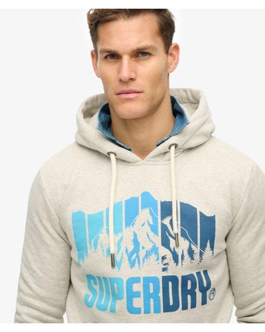 Superdry Blue Mountain Hoodie for men