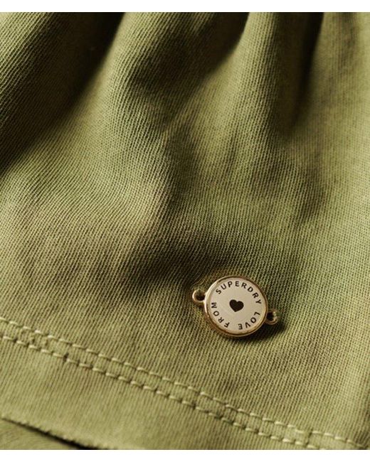 Superdry Green & Co Tiered Jersey Mini Skirt