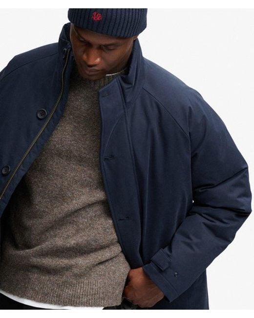 Superdry Blue & Co Premium Padded Car Coat for men
