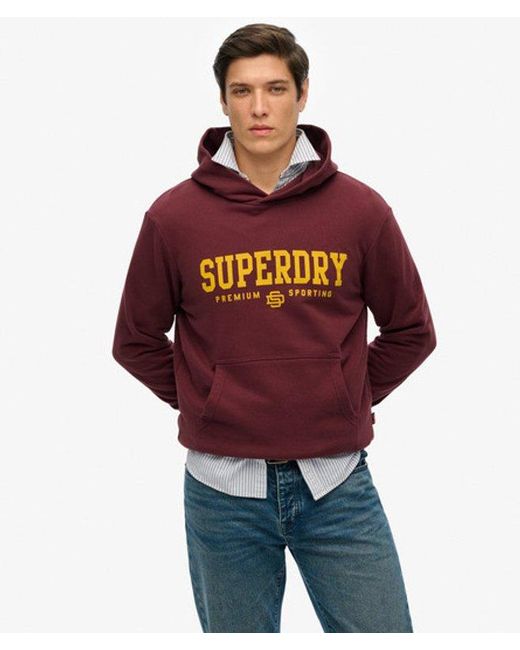 Superdry Red Core Sport Hoodie for men