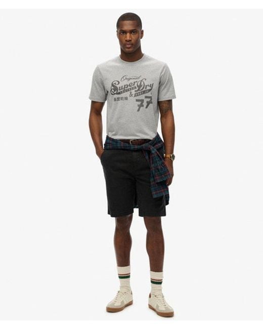Superdry Gray & Co Leather & Boot Co Script T-shirt for men