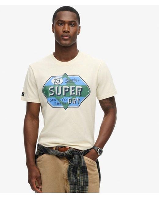 Superdry Multicolor & Co Workwear Gasoline Graphic T-shirt for men