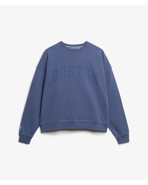 Superdry Blue & Co Athletic Essentials Relaxed Crew Sweatshirt