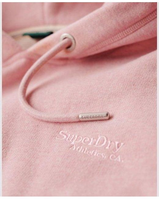 Superdry Pink Essential Logo Hoodie
