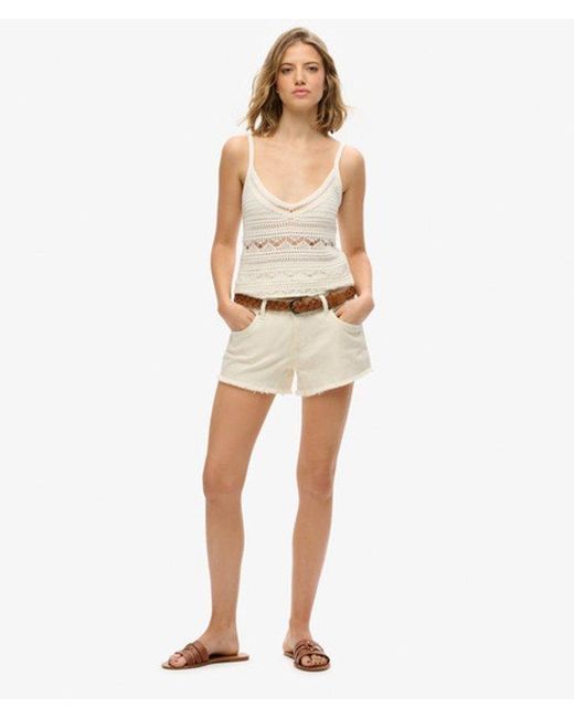 Superdry Natural & Co Crochet Cami Top