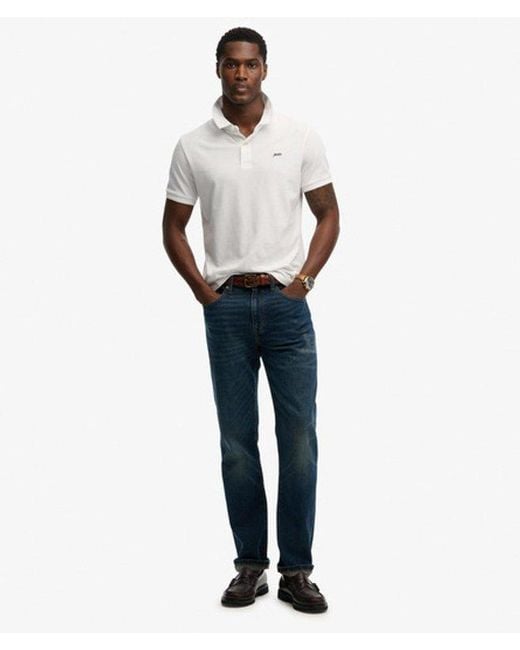 Superdry White & Co Classic Pique Polo Shirt for men