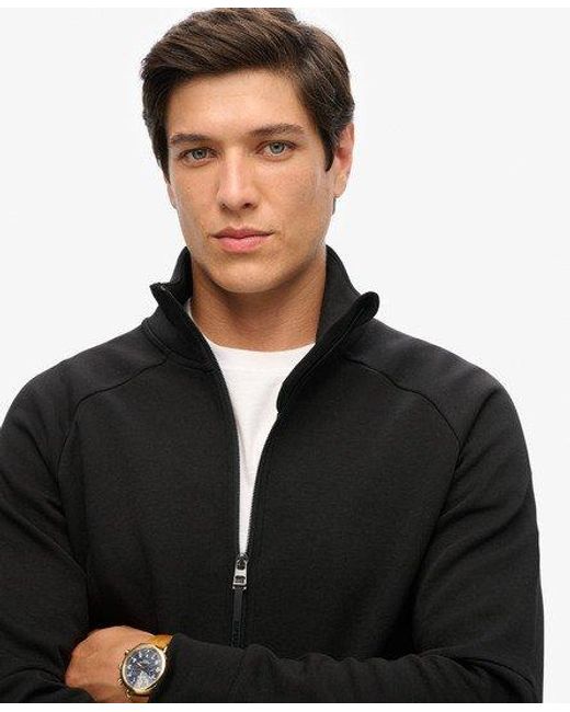 Superdry Black Tech Loose Track Top for men