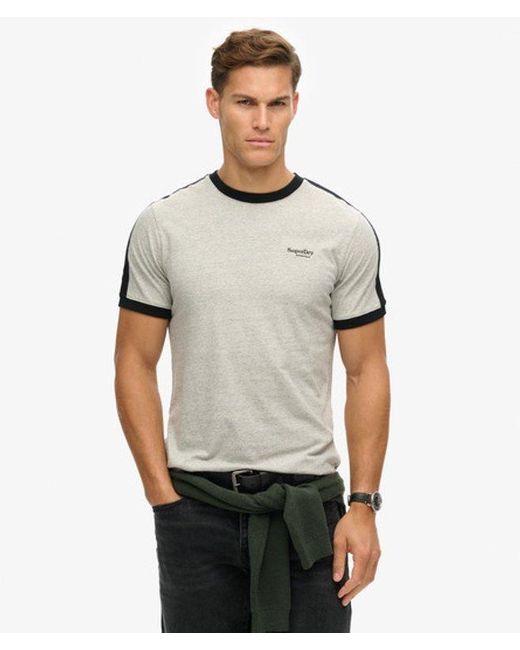 Superdry Gray & Co Essential Logo Retro T-shirt for men