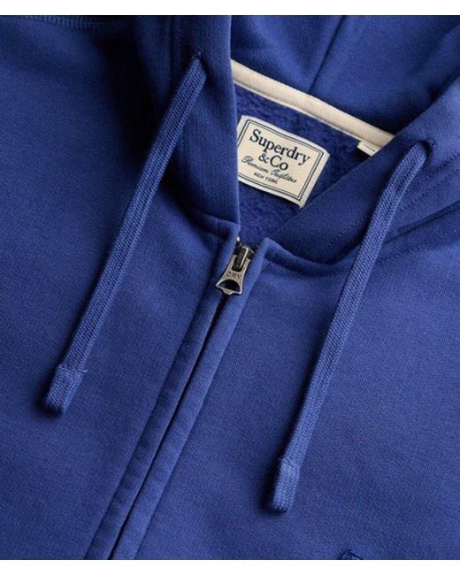 Superdry Blue & Co Essential Logo Zip Hoodie for men