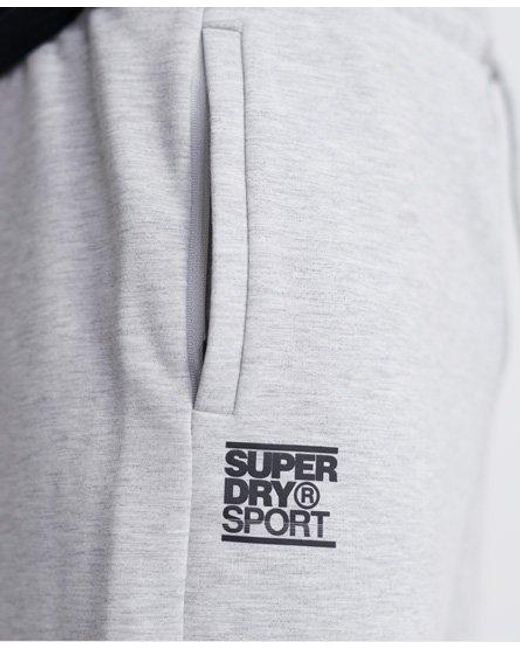 Superdry White Training Flex Shorts Marl for men