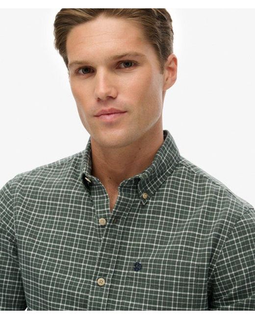 Superdry Green & Co Premium Check Oxford Shirt for men