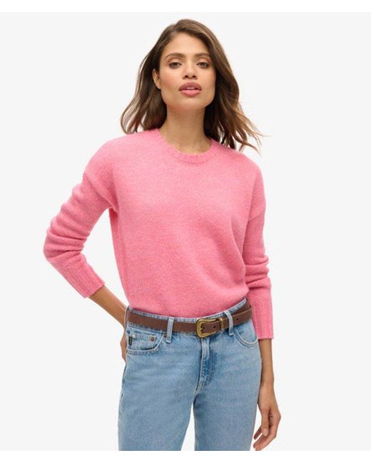 Superdry Red & Co Essential Crew Neck Jumper