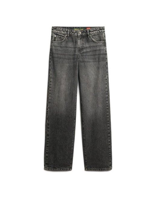 Superdry White & Co Mid Rise Wide Leg Jeans