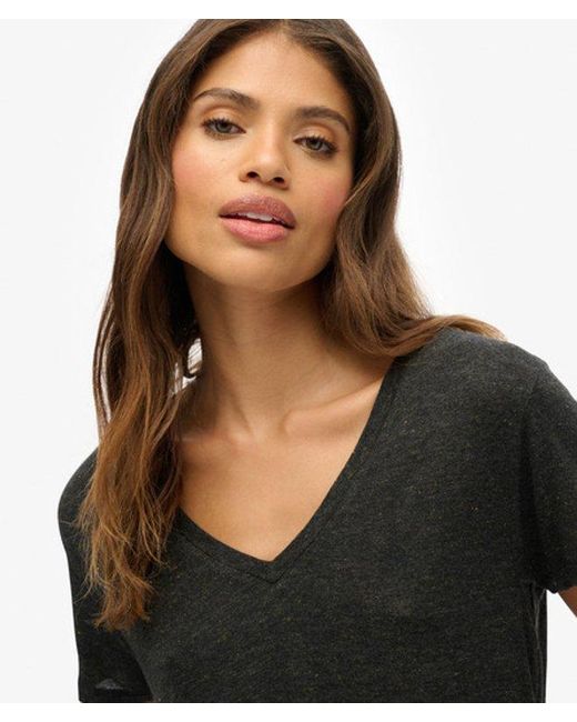 Superdry Black Studios Slub Embroidered T-shirt