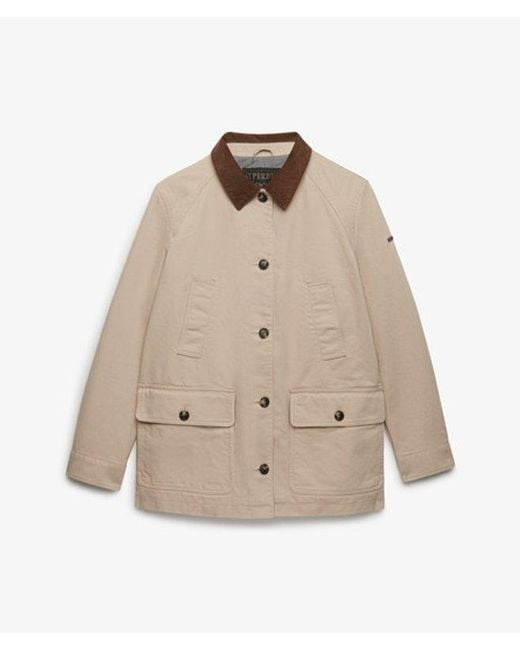 Superdry Natural Estate Cotton Barn Jacket