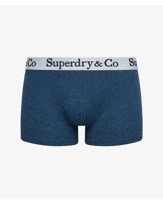 Superdry Blue Co Trunk Triple Pack for men