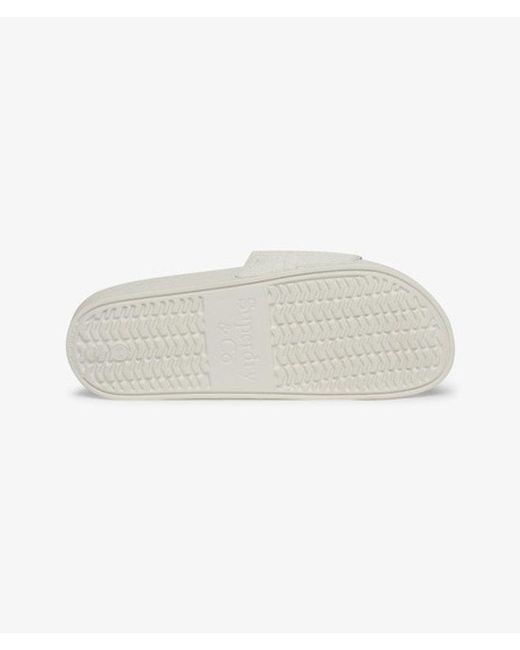 Superdry White & Co Monogram Pool Sliders for men