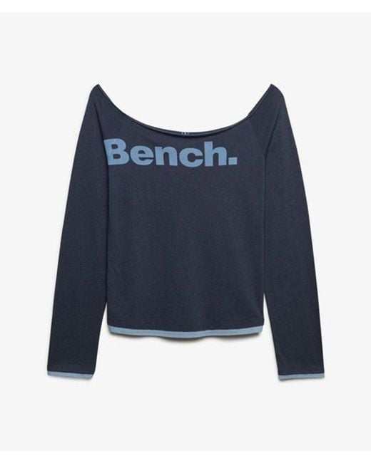Superdry Blue Bench X & Co Bench Fitted Long Sleeve Layer Top