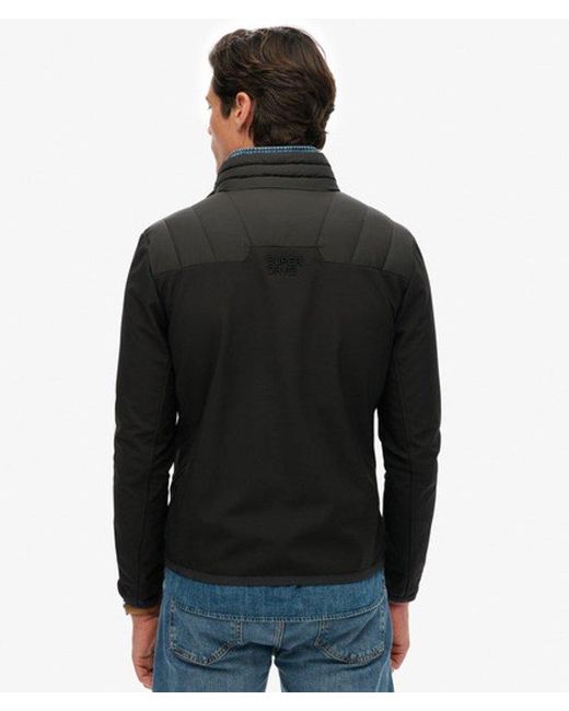 Superdry Black & Co Storm Popper Softshell Jacket for men
