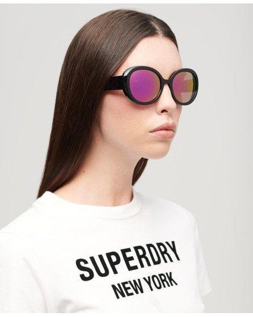 Superdry Black Sdr Oversized Bug Sunglasses
