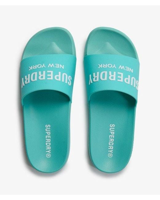 Superdry Blue & Co Core Ombre Pool Sliders
