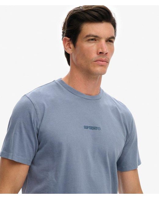 Superdry Blue & Co Micro Logo T-shirt for men