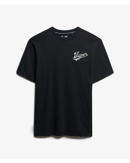Superdry Black & Co Tap Room Oversized T-shirt for men