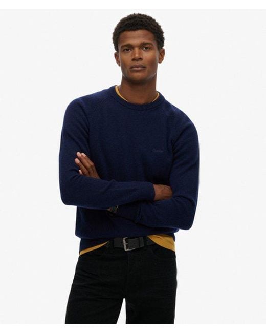Superdry Blue & Co Wool Blend Jumper for men