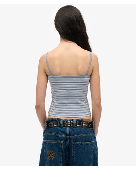 Superdry Blue Athletic Essentials Cami Top