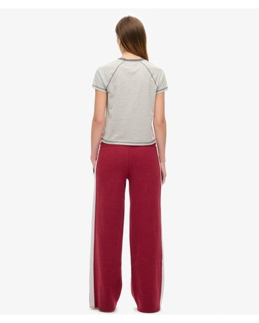 Superdry Red Essential Logo Straight Joggers