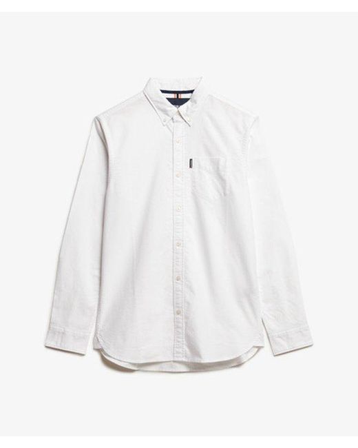 Superdry White & Co Essentials Long Sleeve Oxford Shirt for men