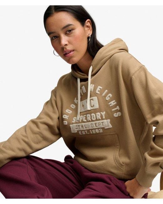 Superdry Brown & Co Vintage Prep Chenille Hoodie