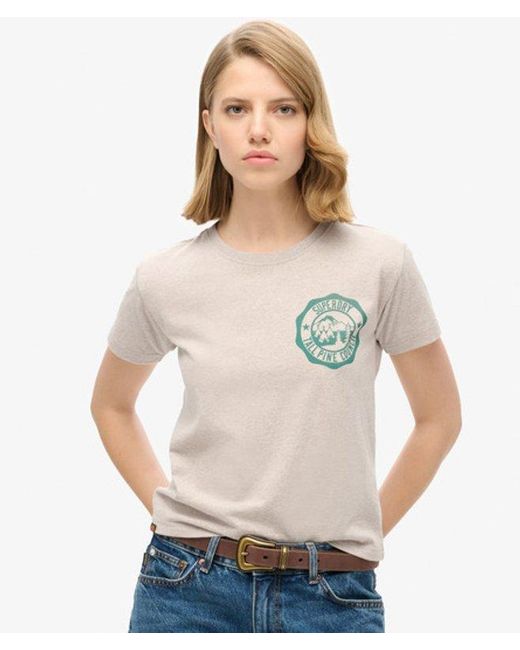 Superdry White & Co Lo-fi Outdoor Fitted T-shirt