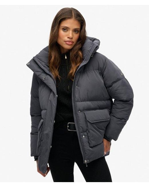 Superdry Black & Co Short Duvet Puffer Jacket