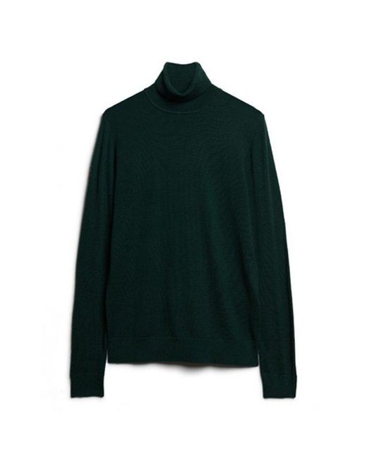Superdry Green & Co Merino Roll Neck Jumper for men