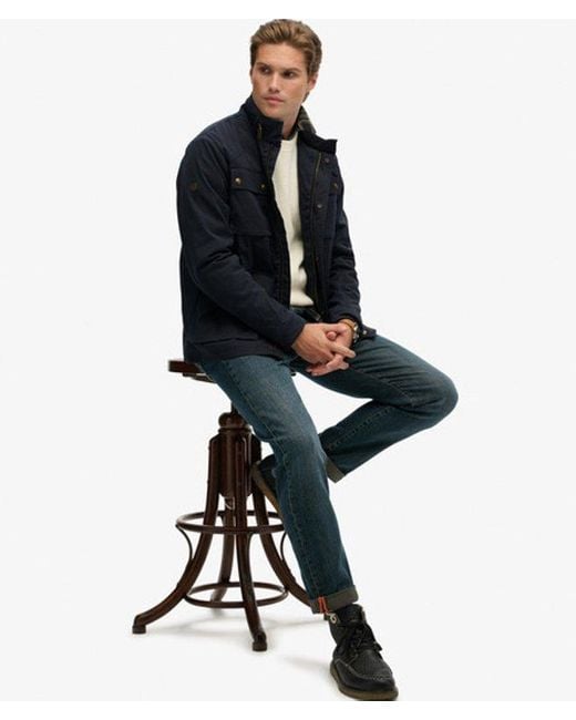 Superdry Black & Co The Merchant Store - Wax Racer Jacket for men