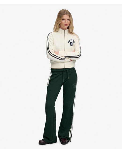 Superdry White & Co Athletic Essentials Stripe Flare joggers