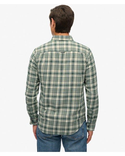Superdry Green & Co Long Sleeve Cotton Lumberjack Shirt for men