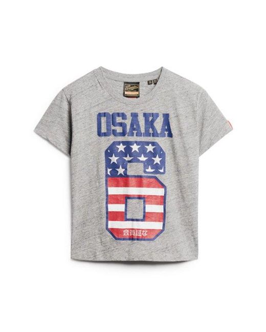 Superdry Blue & Co Osaka 6 Flag 90s T-shirt