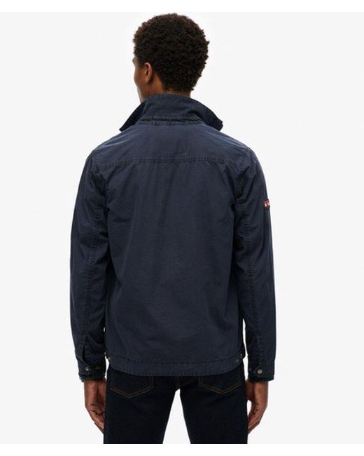 Superdry Blue Essentials Zip Through Jacket for men