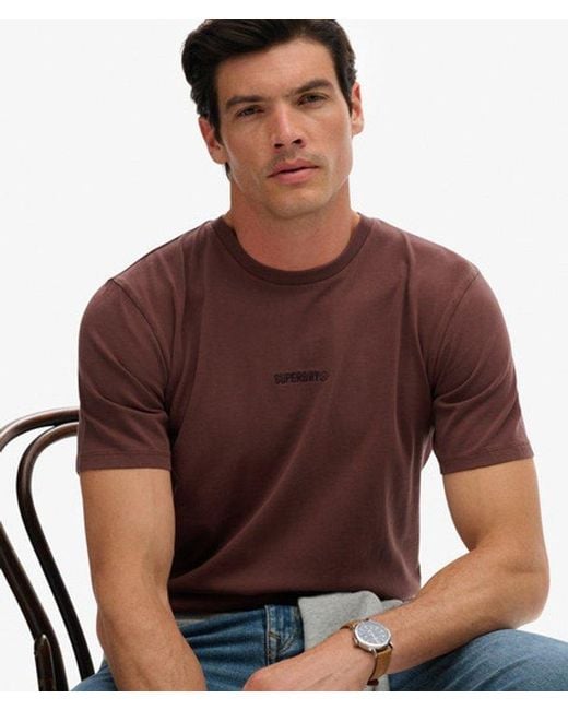 Superdry Brown & Co Micro Logo T-shirt for men
