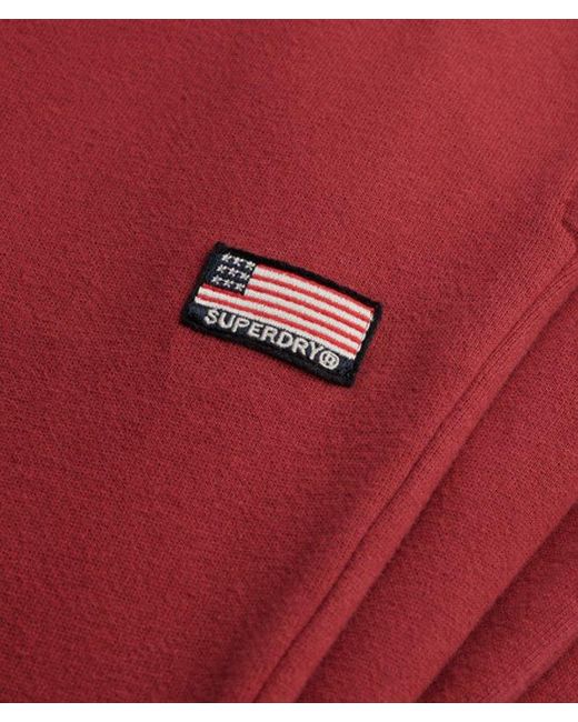 Superdry Athletic Essentials Rechte joggingbroek in het Red