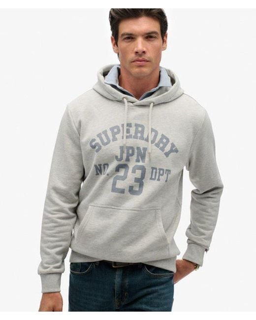 Homme Athletic Essentials Sweat À Capuche Taille Superdry pour homme en coloris Gray