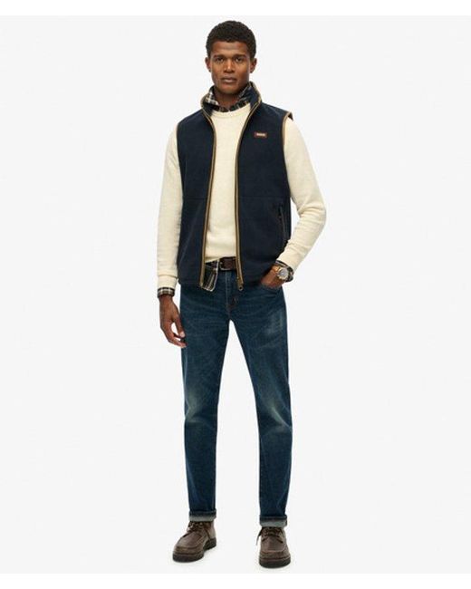 Superdry Blue & Co Estate Fleece Gilet for men