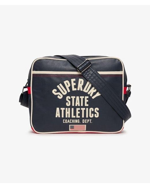 Superdry Blue & Co Retro Alumni Messenger Bag