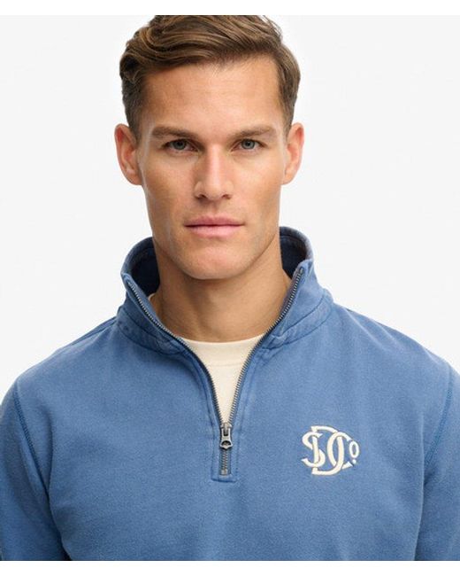 Homme Sweat À Col Zippé Athletic Sd Co Taille Superdry pour homme en coloris Blue