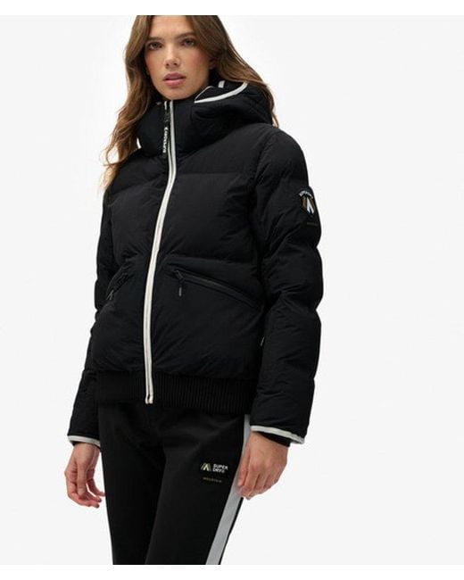 Superdry Black & Co Hooded Ski Bomber Jacket