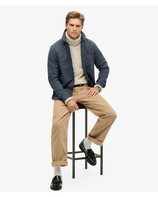 Superdry Blue & Co The Merchant Store - Denim Overshirt for men